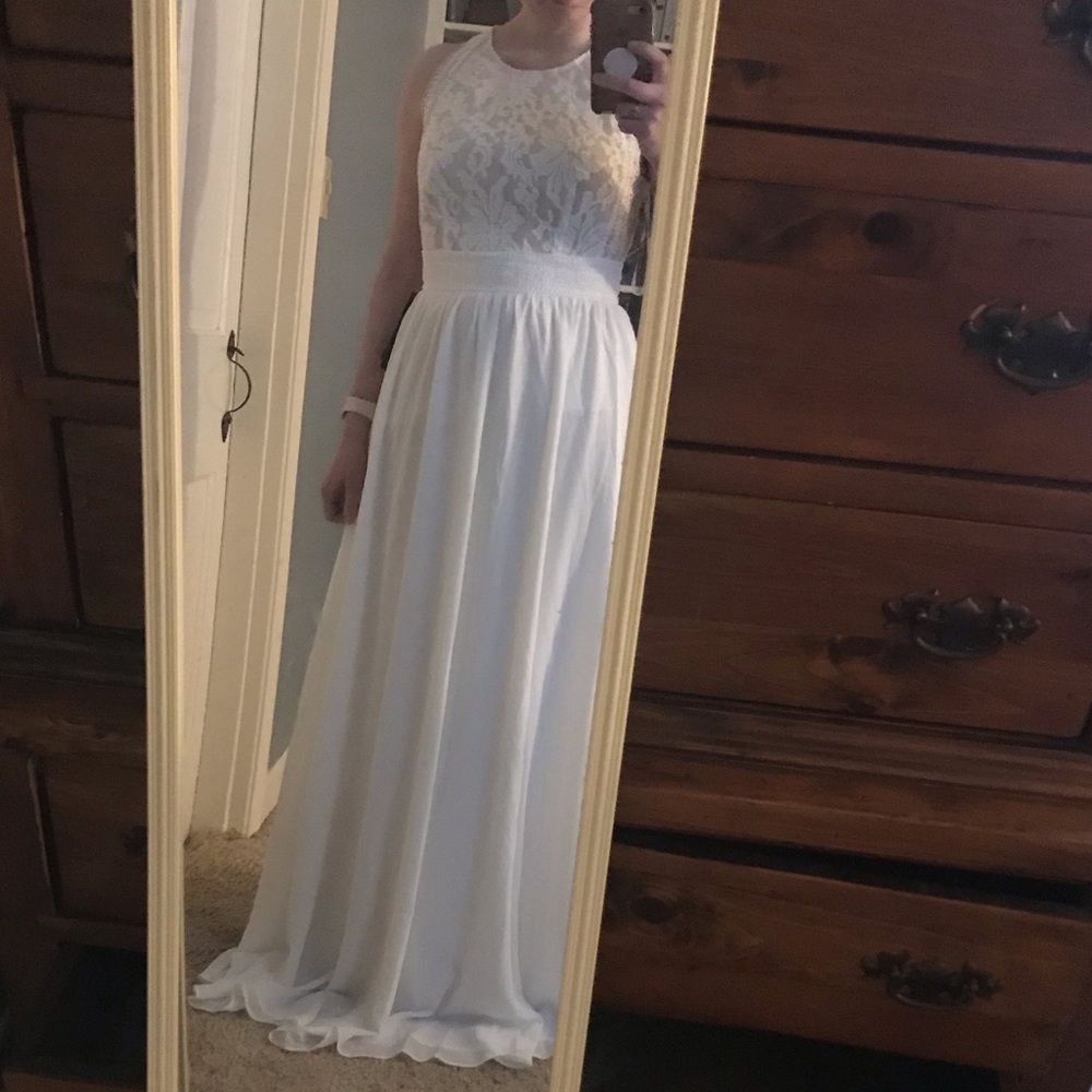 Lovers Game White Love Skater Dress